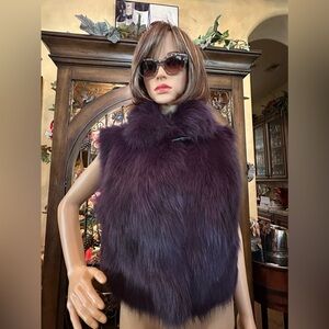 Sherry Cassin Purple Fox Vest